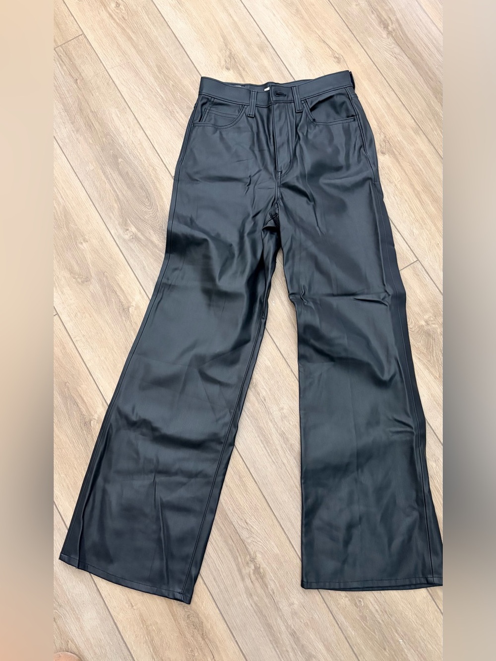 Levi’s High Rise 70s Flare Leather jeans